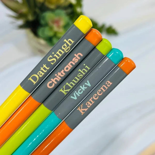 DOMS Zillion Customised Name Pencil Box (10 Pencils + Eraser + Sharpener)