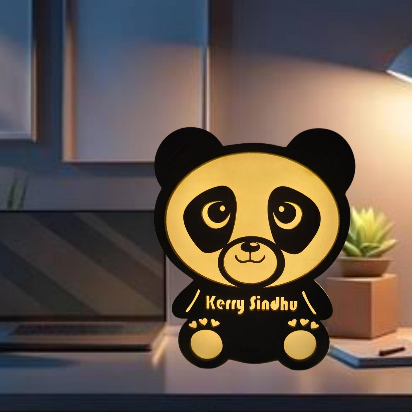 Customised Panda Lamp - Planet Customizers