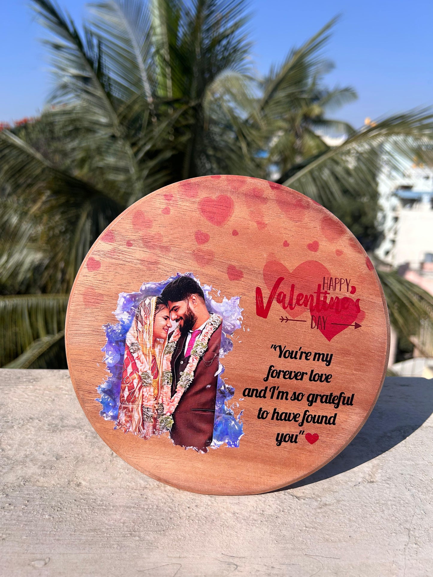 Wooden Artistic Frame - Round Shape - Planet Customizers