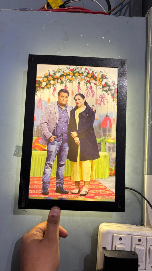 Customised Wooden LED Photo Frame