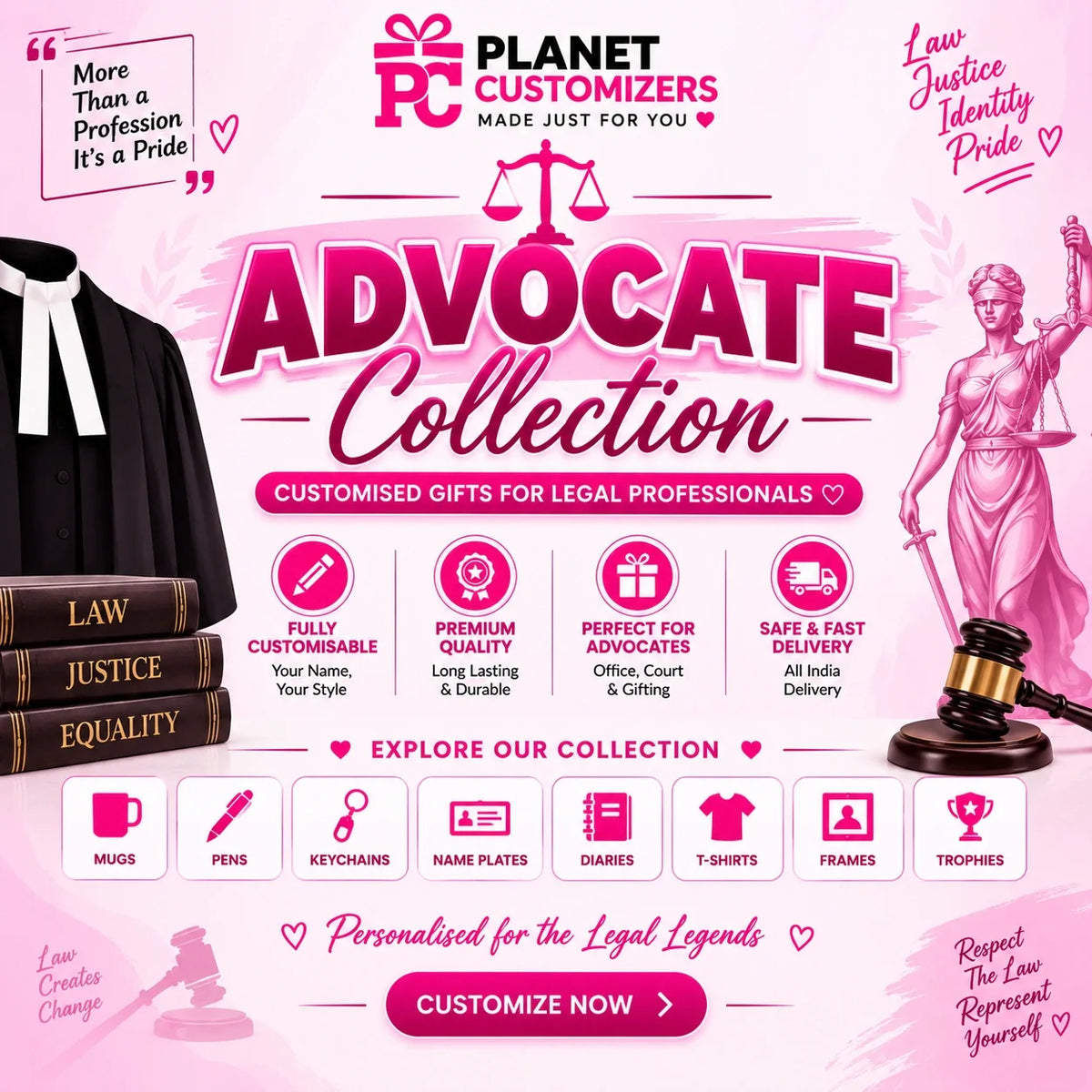Advocate Gifts | Personalised Gifts for Lawyers