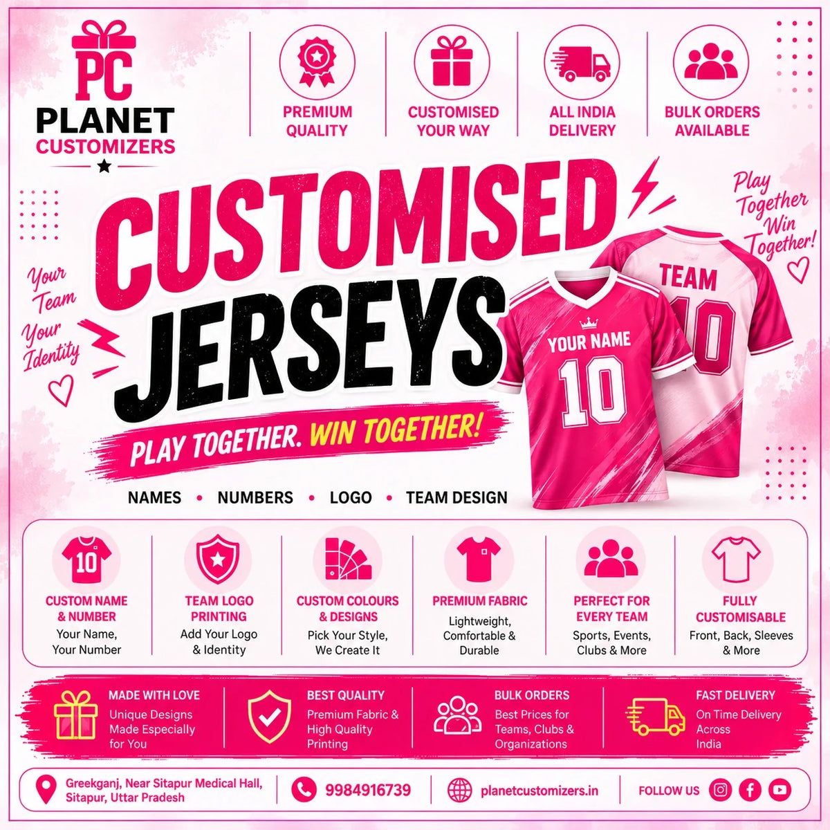 Customised Jerseys
