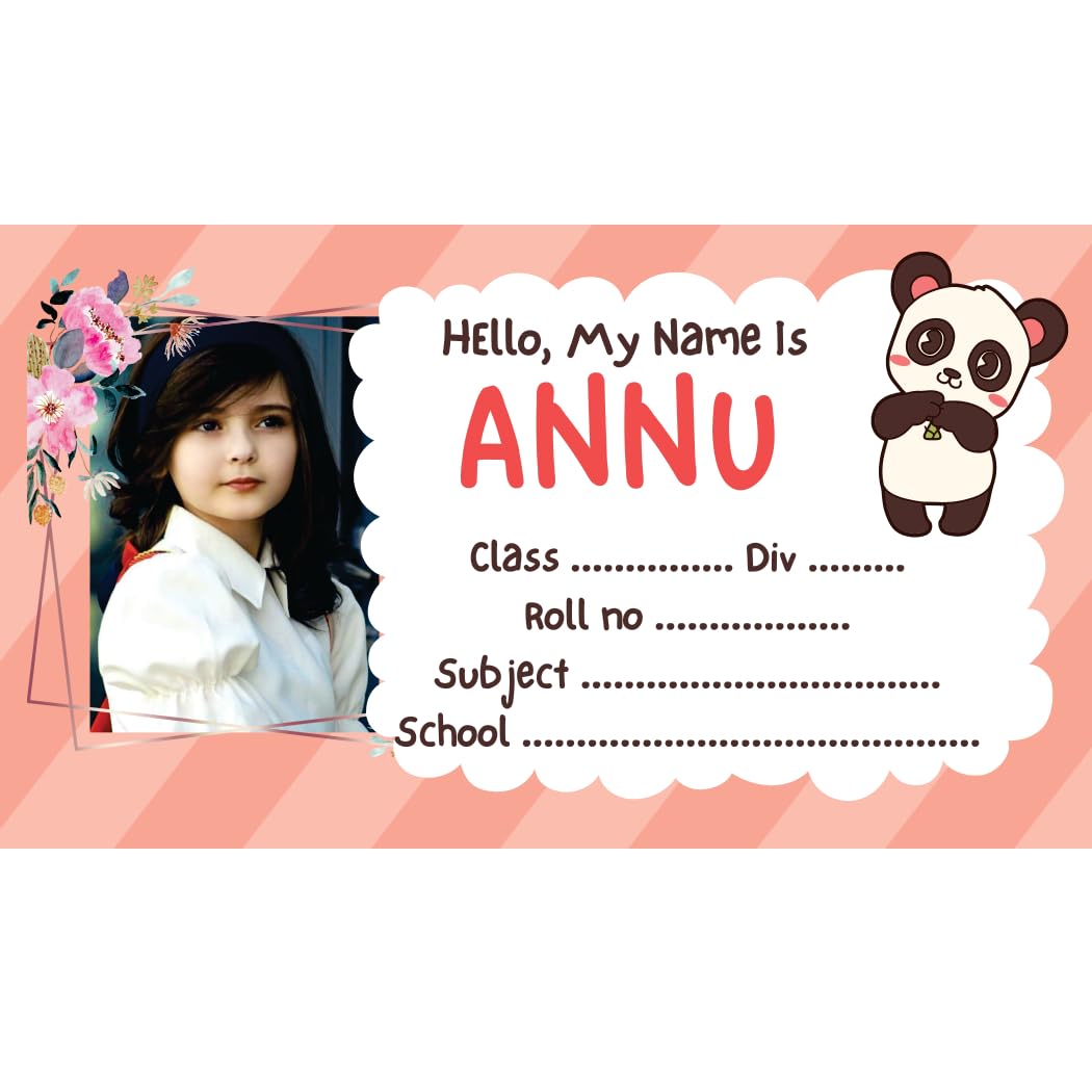 Customised Name Slip Sheet (33 Personalised Labels)