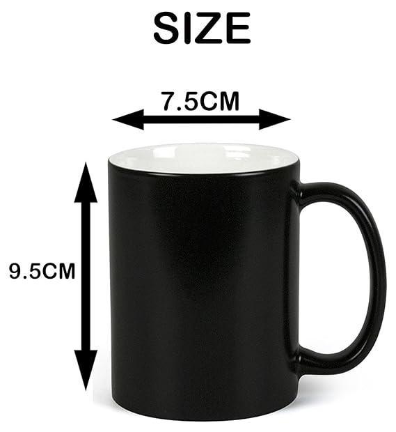Magic Photo Mug Black Ceramic Colour Changing Personalized - Planet Customizers
