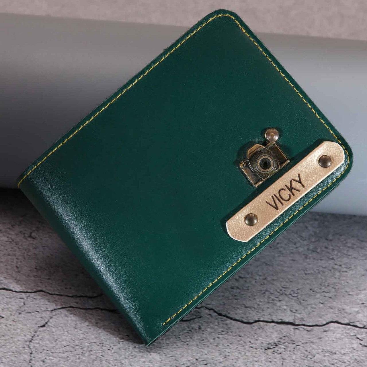 Premium Quality Men's Wallet With Charm | Customized With Name & Charm | Best Gift for Brother - Planet Customizers