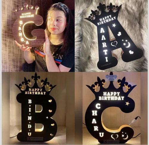 Customized A To Z Alphabet Led Frame - Planet Customizers