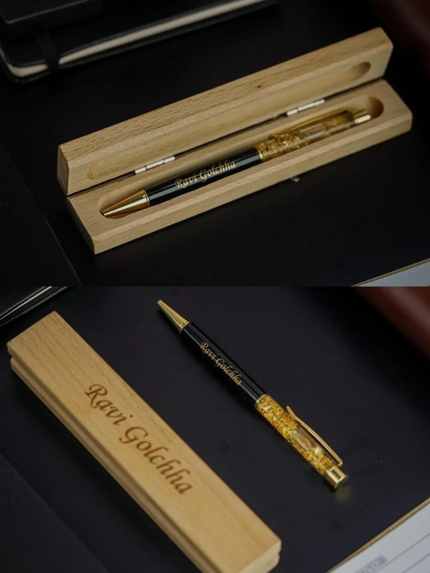 Customised Pen With Wooden Box - Planet Customizers