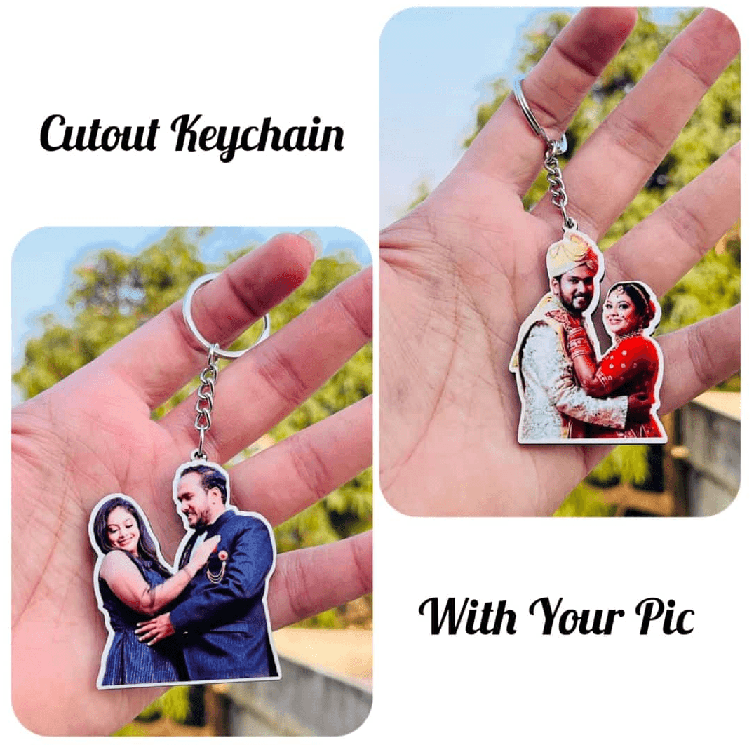 Cutout Keychain/ Portrait Keychain - Planet Customizers