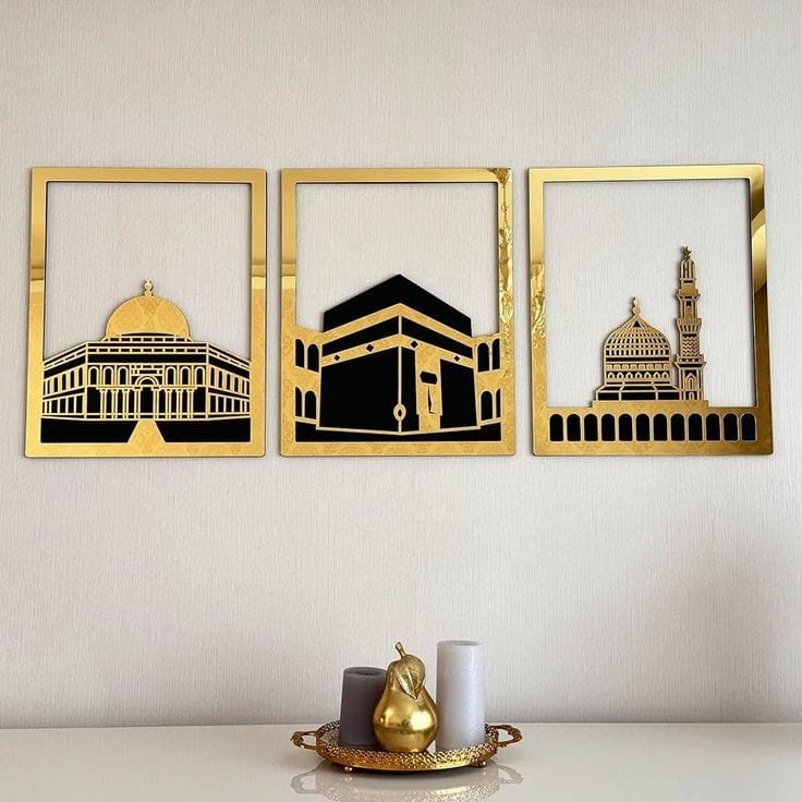 Three Holy Masjid Wall Art