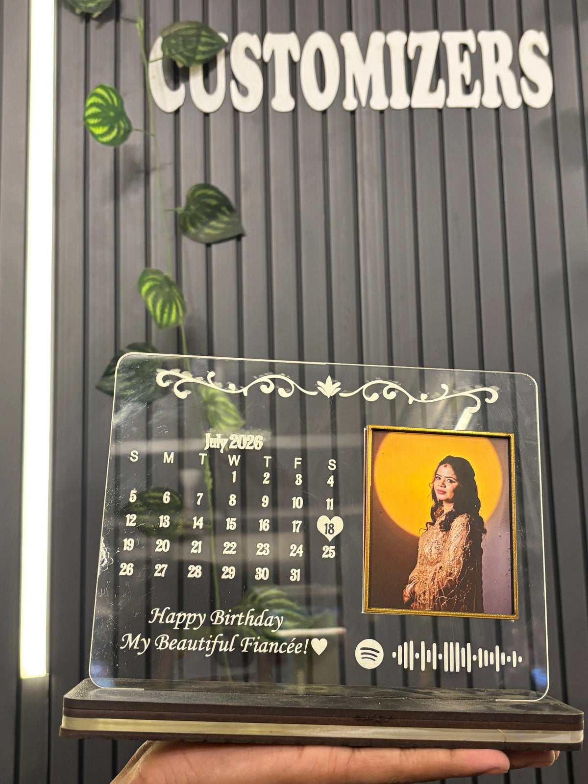 Customised LED Acrylic Spotify Plaque