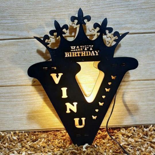 Customized A To Z Alphabet Led Frame - Planet Customizers