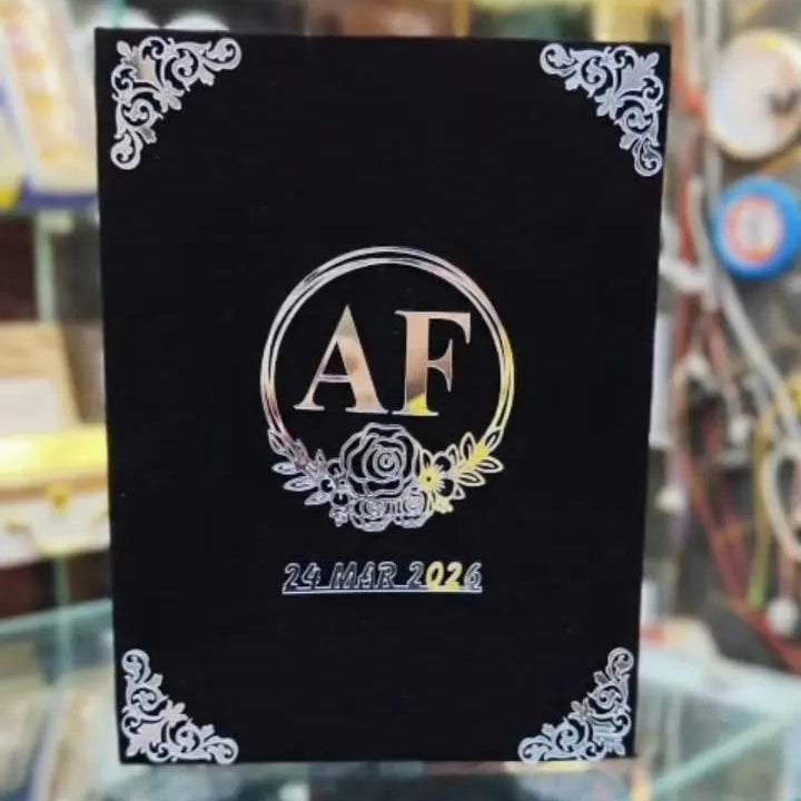 Black & Silver Nikah Nama