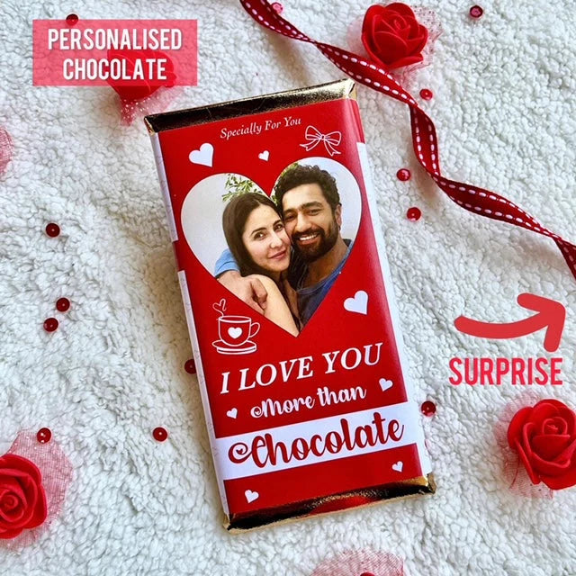 Personalised Chocolate Wrapper with Medium Chocolate for Wedding