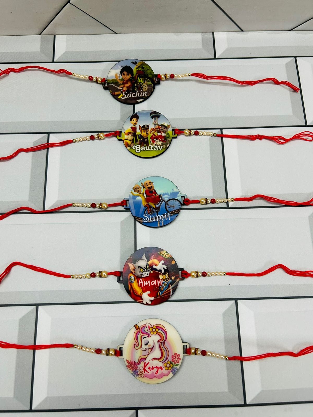 Circle Photo + Name Rakhi