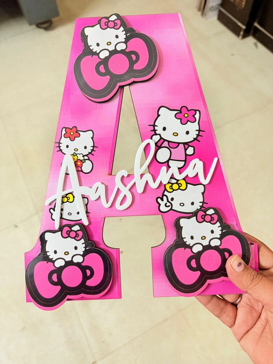 Customised 3D Initial Letter for Kids