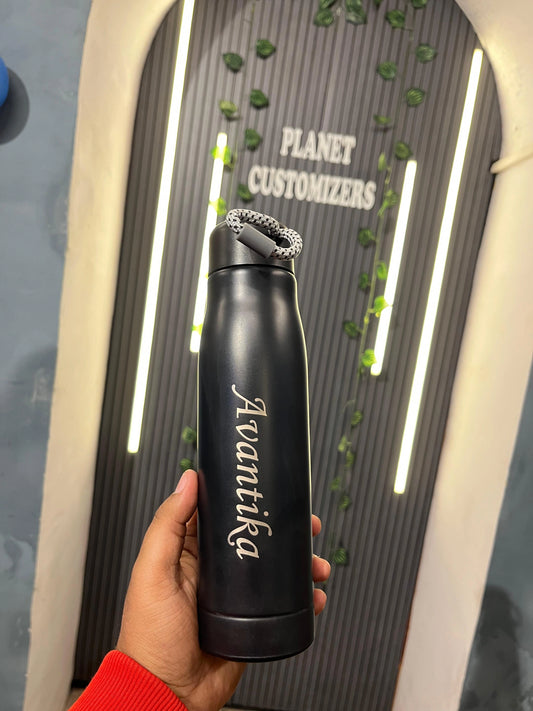 Customised Matte Finish Name Bottle