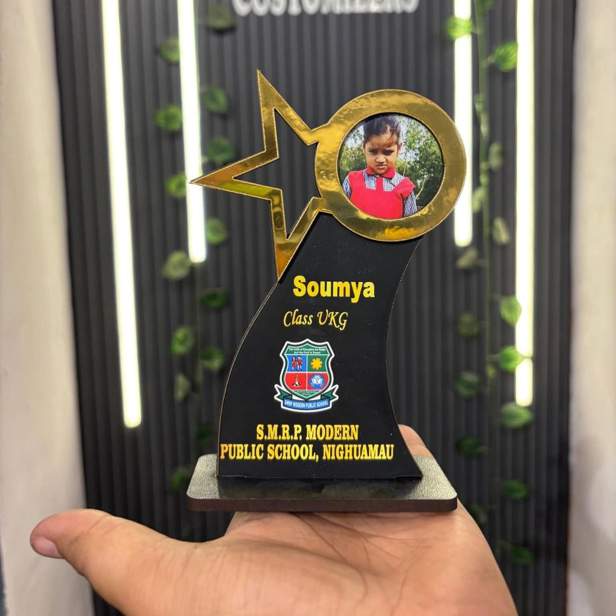 Customised MDF Star Trophy