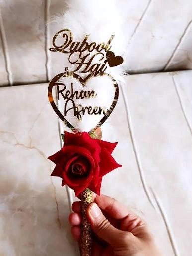 Customised Nikah Pen with Name & Qubool Hai