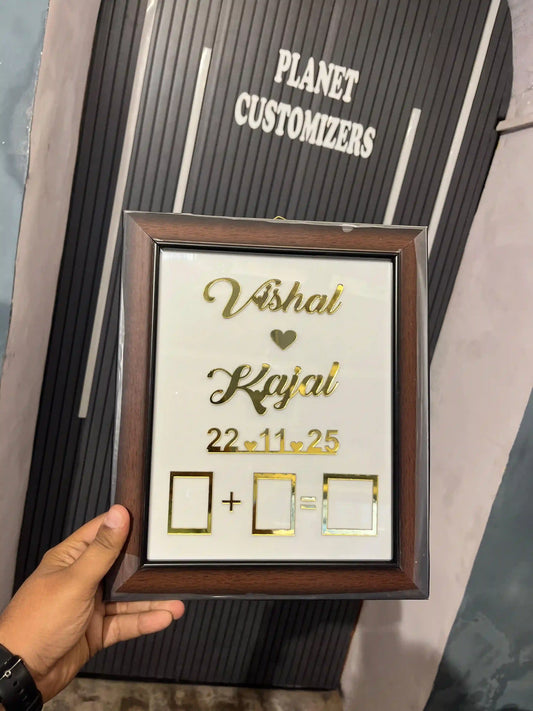 Customised Thumbprint Frame with Border