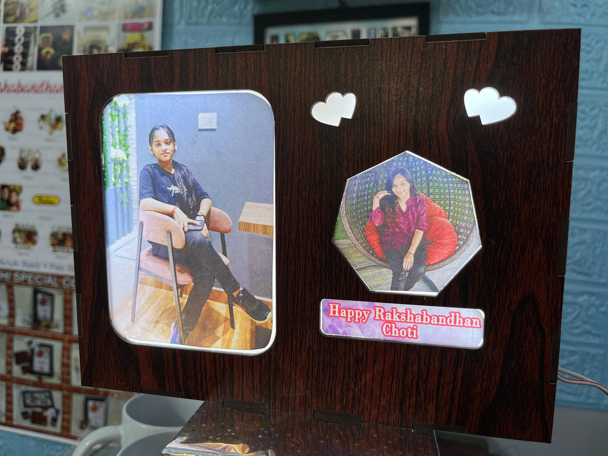 Customised Wooden LED Photo Box
