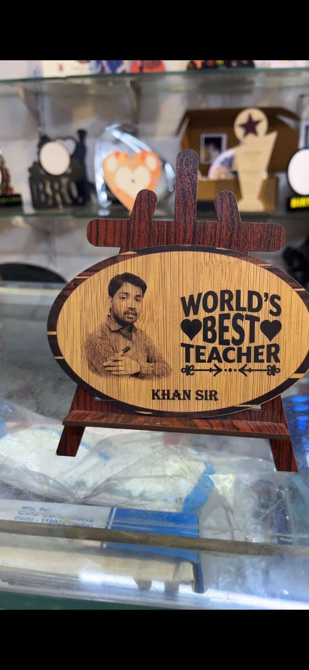 Customised Wooden Printed Frame with Stand