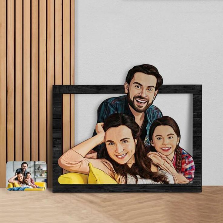 Personalized 3D Wooden Cartooned Lover, Couple Wall Art, Custom Cartoon Portrait, Wood Home Decor, Birthday Gift, Christmas Gift, Wall Decor