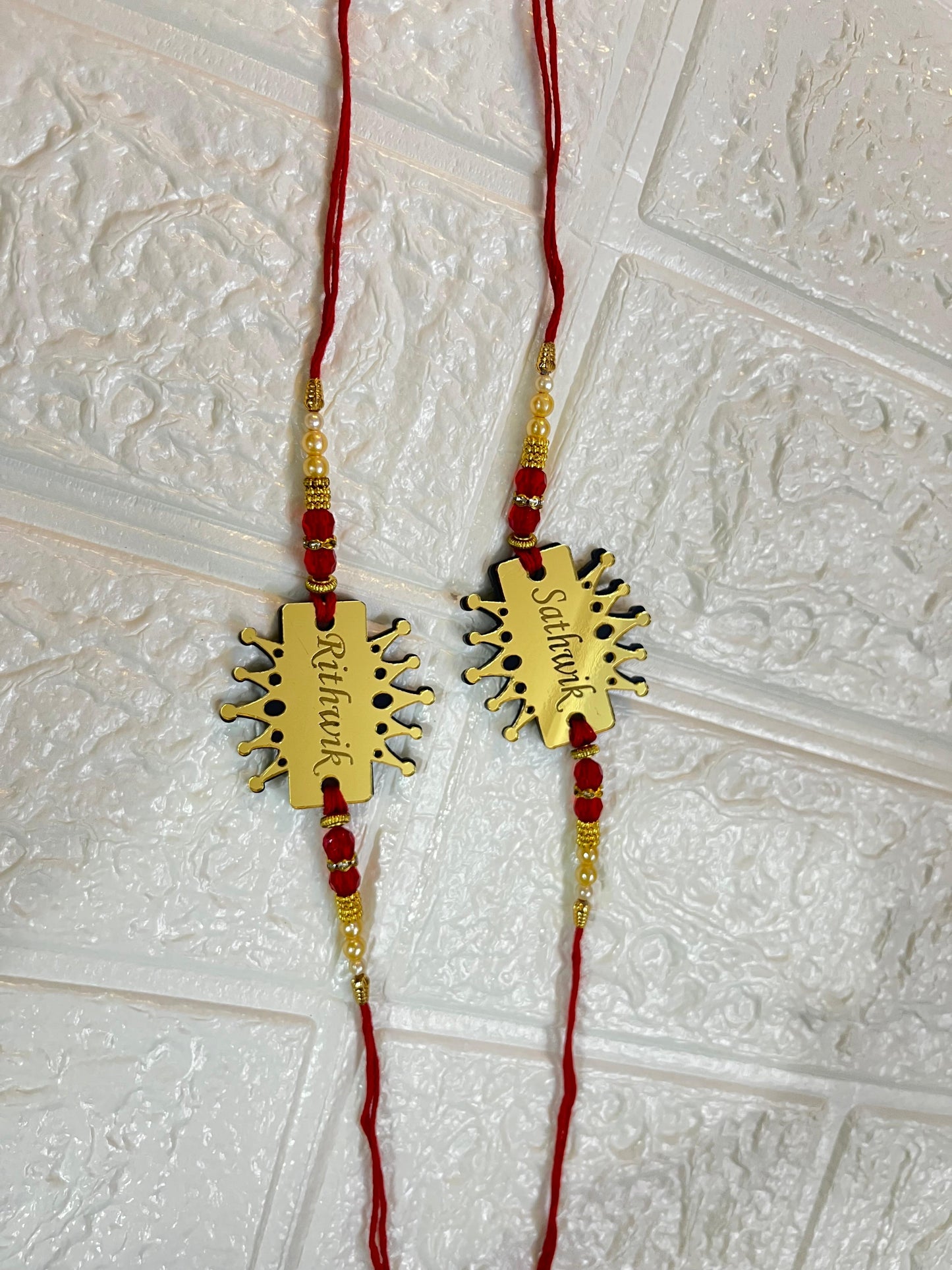 Golden Name Rakhi Variant 2