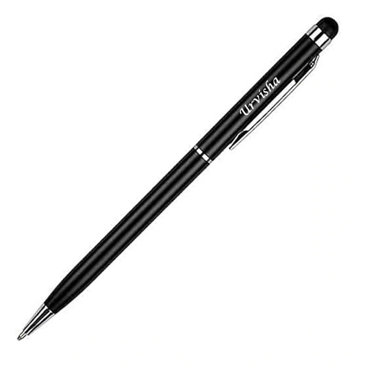 Customised Name Black Touch Pen