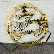 NAME LED PROP /Customized Couple Heart Led Name Prop