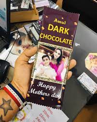 Personalised Chocolate Wrapper with Medium Chocolate for Wedding