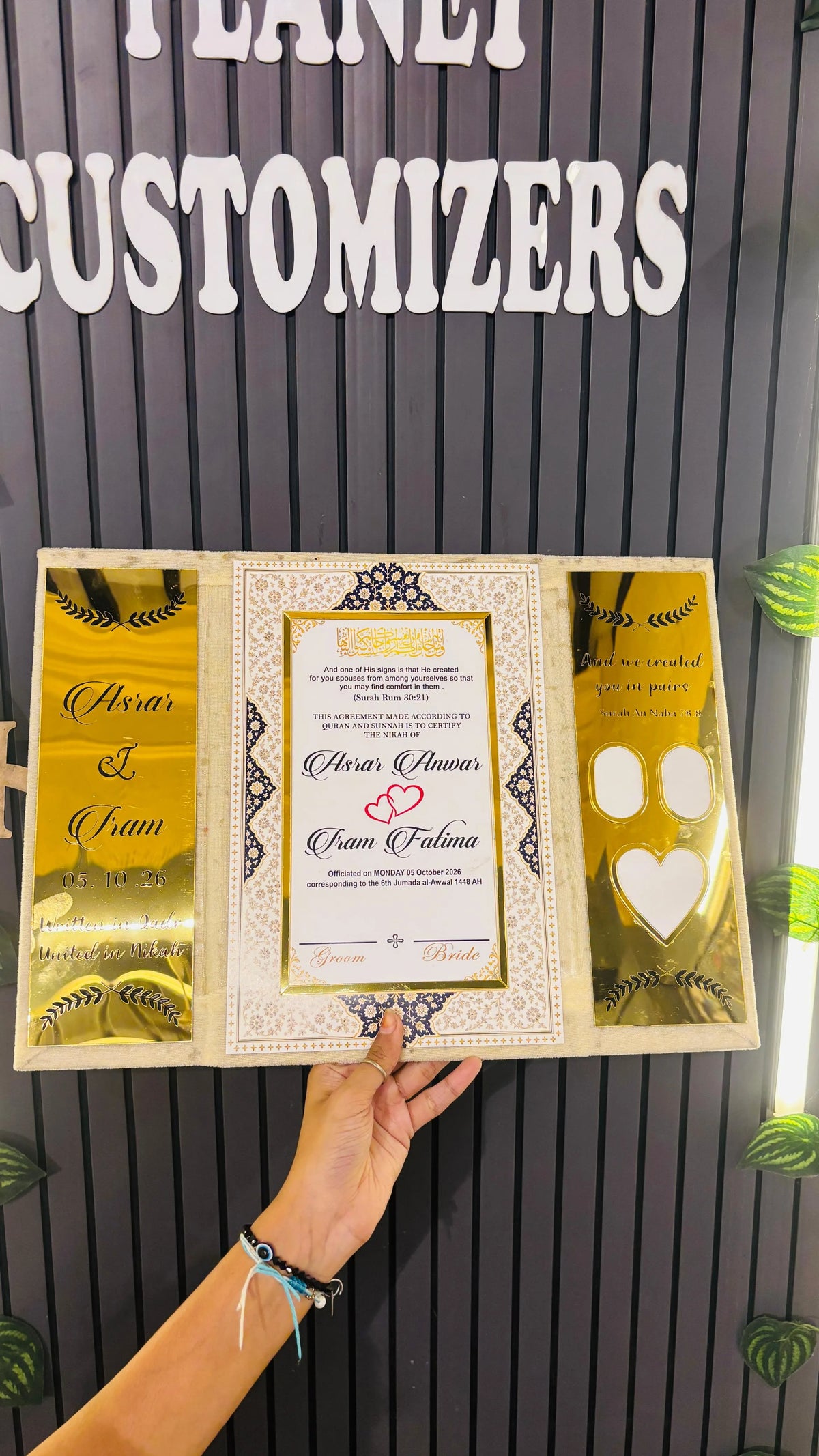 Customize Nikah Nama | Premium Personalised Wedding Nikah Certificate