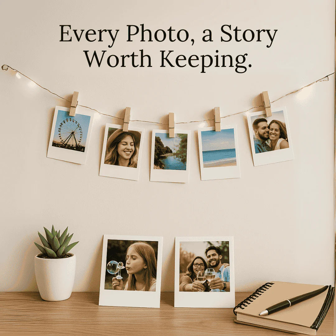 Medium Customised Polaroid Prints (20 Photos) | Personalised Photo Prints