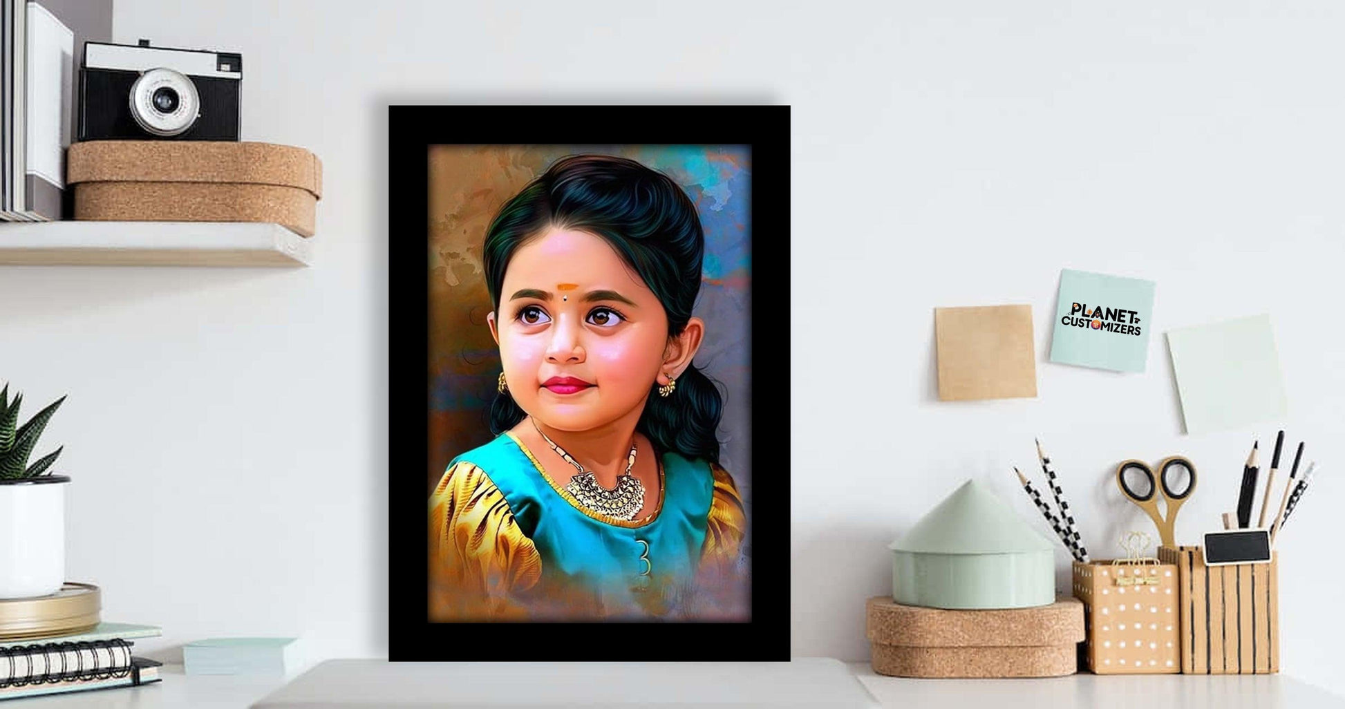 Personalized Digital Oil Painting Photo Frame | Best Gift Ever - Planet Customizers