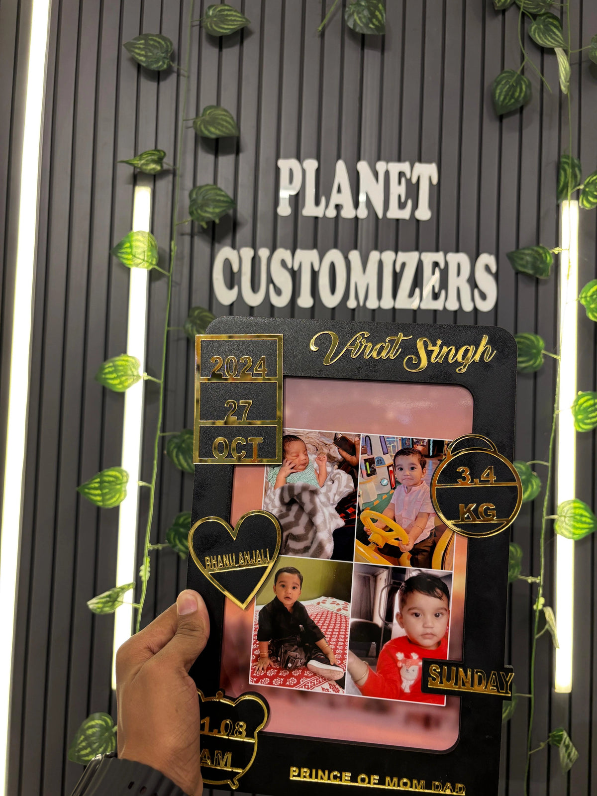 Personalised Baby Detailing Photo Frame
