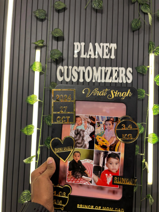 Personalised Baby Detailing Photo Frame