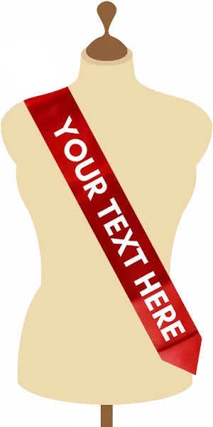 Personalized Customizable Sash for Fashion Shows, Corporate Functions, College Freshers Party, Bachelor Party, Fun Games, Wedding Functions